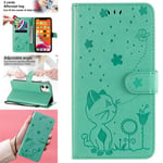 Luxueux Etui Portefeuille Housse iPhone 11 Housse Antichoc Protection Housse Pour iPhone 11 Vert