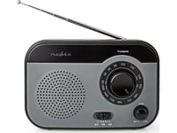 Nedis Rdfm1340gy, Bärbar, Analog, Am, Fm, 87,5 - 108 Mhz, 530-1600 Khz, 0,6 W