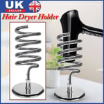 Hair Dryer Straightener Holder Wall Rack Shelf stand Storage Organizer Silver