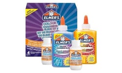 Elmer’s kit pour slime à changement de couleur | Ingrédients pour slime avec colle à changement de couleur | Liquide magique activateur de slime inclus | Activation aux rayons UV | Kit de 4 pièces