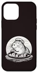 Coque pour iPhone 12 mini Mignon Capybara mangeant des sushis kawaii