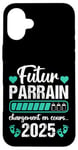 Coque pour iPhone 16 Plus Futur Parrain 2025 Humour Annonce Naissance Grossesse Cadeau