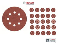 BOSCH Genuine Sanding Sheets (25/Pack - Mixed Grit) (To Fit: GEX 18V-125 Sander)