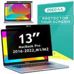 ZOEGAA Privacy Screen MacbBook Pro 13 Inch Compatible with MacBook Pro 13 Inch (2016-2022) M2/M1&MacBook Air 13 Inch (2018-2021), Magnetic Removable Anti Blue Light Privacy Screen With Webcam Cover