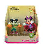 Bullyland 15082 - Walt Disney Mickey et Minnie en Costume d'halloween - Figurines peintes à la Main - sans PVC pour garçons et Filles - pour Jouer avec Imagination