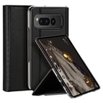 Dux Ducis Bril Leather Wallet Flip Case  for Google Pixel Fold - Black