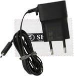 Chargeur Pour D'origine Nokia Ac-20e Pour Nokia 200/201/202/203/E5/E7/E52/E55/N8/N85/N86/N900/N97/8600 Luna/8800 Arte Câble De Charge Micro Usb - Chargeur Secteur Noir Avec Chiffon De Nettoyage