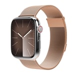 Vonmählen Apple Watch (38/40/SE/41/42mm) Milanese Loop 2 Rustfritt Stål Reim - Rose Gold