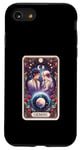 Coque pour iPhone SE (2020) / 7 / 8 Gemini Tarot Carte astrologique Zodiaque Astrologie Signe astrologique