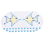 DUKAILIN Tapis de Bain antidérapant Tapis de Douche Ventouse en Plastique Épissage Creux Tapis antidérapant Tapis de sécurité Transparent pour Enfants de Salle de Bain | Tapis de Bain / 2Pcs