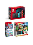 Nintendo Switch Neon Console With Sports &Amp; Ring Fit Adventure