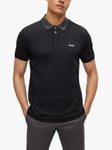 BOSS Paule 3D Jacquard Polo Shirt, Black