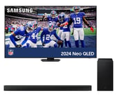 85" Samsung QE85QN90DATXXU  Smart 4K Ultra HD HDR Neo QLED TV & HW-B750D/XU 5.1 Wireless Sound Bar Bundle, Black