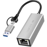 USB-A/USB-C - 2,5 Gigabit Nätverksadapter RJ45