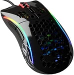 Glorious Gaming Model D- (Small) Wired Gaming Mouse - 61g Superlight Honeycomb Design, RGB, Ergonomic, Pixart 3360 Sensor, Omron Switches, PTFE Feet, 6 Buttons - Glossy Black