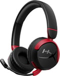 HyperX Cloud Mini trådløse hodetelefoner med mikrofon, svart-rød