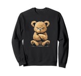 Awesome Teddy Bear with mad look for Man and Woman Sweatshirt