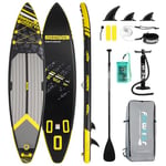 FunWater Sup Paddle Boards Ultra-Léger Planche à Paddle Gonflable avec Accessoires Sup,y Compris Sac à Dos,Pompe,Paddle,Fins,Système de Retour,Sac à Téléphone Étanche pour Adultes et Jeunes