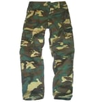 GREEN CAMO COMBAT TROUSERS Boys 5-6 army soldier Military outdoor cargo pants S