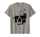 Torn distressed skull grunge gothic ripped bonehead T-Shirt