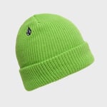 VOLCOM - Mens Full Stone Beanie Hat - One Size - Electric Green - Knitted Hat