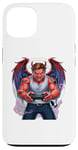 iPhone 13 Battle Scarred Devil Angel Unleashed Power Tee. Case