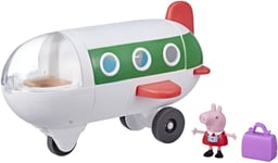 Peppa¿S Adventures, En Avion Peppa, Jouet Préscolaire Qui Roule Vraiment, Unisex Children,1 Figurine Et 1 Accessoire, Dès 3 Ans