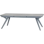 Table de jardin extensible Pulpy gris quartz 12 places en aluminium traité époxy - Hespéride