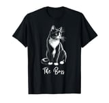 The Boss Tuxedo Cat Lover Kitten Tuxedo Cat Owner T-Shirt