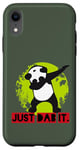 Coque pour iPhone XR Dab Dabbing Panda Eco Planet Green Save World