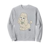 Littlest Pet Shop Vintage Distressed Big Poodle Portrait Sweatshirt