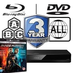 Panasonic Blu-ray Player DP-UB820EB-K All Zone MultiRegion 4K Blade Runner 2049