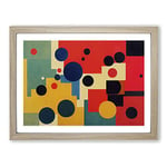 The Astonishing Modern Abstract Art H1022 Framed Print for Living Room Bedroom Home Office Décor, Wall Art Picture Ready to Hang, Oak A4 Frame (34 x 25 cm)