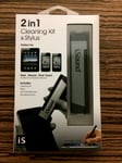 iSound 2 in 1 Cleaning Kit & Stylus for iPad, iPhone, iPod touch & others *BNIB*