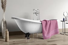 Home Linge Passion Drap DE Douche 500 GMS 100% Coton 70 x 140 CM - Rose Poudre