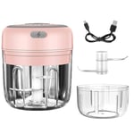 Electric Mini Food Chopper Wireless Portable Garlic Chopper With USB Charging Food Slicer And Chopper Food Processor Rechargeable Mincer Masher Blender