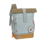 LÄSSIG Sac à dos pour l'école maternelle Sac à dos Rolltop avec sangle de poitrine hydrofuge, 11 litres/Mini Rolltop Backpack Nature bleu clair