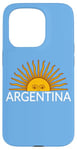 Coque pour iPhone 15 Pro Drapeau de l'Argentine - Soleil de l'Argentine - Maillot de sport