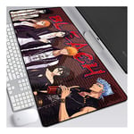 bleach Kurosaki Ichigo Tapis de Souris Gaming XXL, 900x400mm, Anime Mouse Pad - Surface spéciale améliore la Vitesse et la précision, 3mm Base en Caoutchouc Antidérapant Surface-pour Ordinateur et PC, A