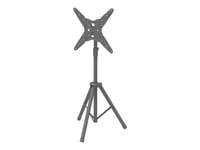 Techly - Stativ - Universal Tripod - For Tv - Plastikk, Stål - Svart - Skjermstørrelse: 17"-60" - Plassering På Gulv