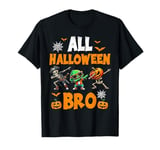 All Halloween Bro Dabbing Skeleton Jack O Lantern Boys Kids T-Shirt