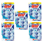 Bref Lot de 5 Duos Pack 2 Blocs WC 50g Power Activ' Océan  Produit Nettoyant Détartrant