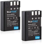 Lot de 2 batteries Nikon EN-EL9e/EN-EL9a 1 100 mAh compatible avec Nikon D3000 D5000 D40 D40x D60