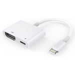 Hdmi Adapter, Hdmi Adapter För Iphone 1080p Lightning Digital Av Adapter, Hdmi Sync Skärm Hdmi Kontakt För Iphone & Ipa