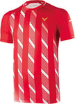 Victor Denmark T-Shirt de Badminton L Rouge