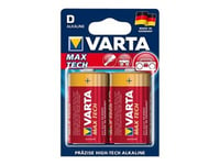 Varta Max Tech 04720 - Batteri 2 X D - Alkaliskt