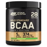 Optimum Nutrition Gold Standard BCAA Train + Sustain, Amino Acids Pre Workout Powder, Sports Drink with Vitamin C, Zinc, Magnesium and Electrolytes, Apple and Pear Flavour, 28 Servings, 266 g