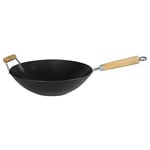 Dexam 34cm Professional Gauge Carbon Steel Non-Stick Wok