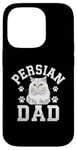 Coque pour iPhone 14 Pro Persian Dad Persian Long Hair