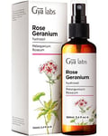 Gya Labs Rose Geranium Hydrosol For Skin Care and Fresh Ambiances - Face Mist Spray For Skin & Self Care - Natural Essential Oil Spray and Body Mist - 100ml